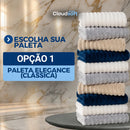 CloudSoft™ – Toalha Premium Algodão Turco | Kit 10 Banhão + 10 Rosto (BRINDE)