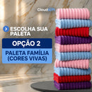 CloudSoft™ – Toalha Premium Algodão Turco | Kit 10 Banhão + 10 Rosto (BRINDE)