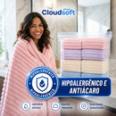 CloudSoft™ – Toalha Premium Algodão Turco | Kit 10 Banhão + 10 Rosto (BRINDE)